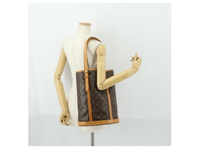 LOUIS VUITTON Borsa a Spalla Monogram Bucket GM M42236 LV Auth 163459 Monogramma - vista 21
