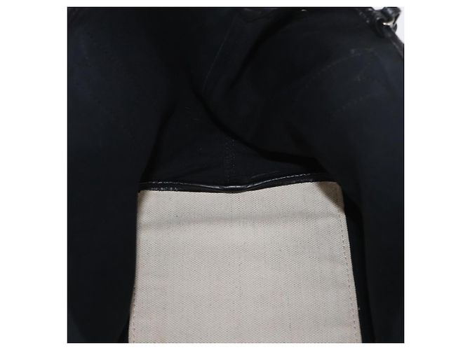 Borsa a mano BALENCIAGA in tela bianca e nera 339933 Auth bs33110 Nero Bianco - vista 17