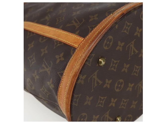 LOUIS VUITTON Borsa a Spalla Monogram Bucket GM M42236 LV Auth 171423 Monogramma - vista 16