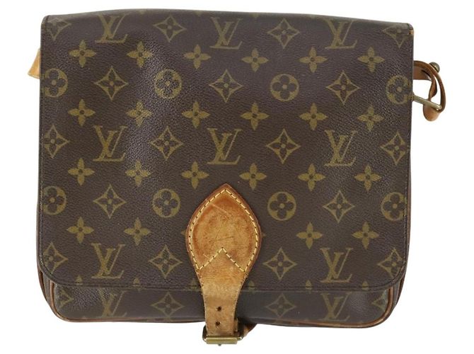 LOUIS VUITTON Borsa a Spalla Monogram Cartouchiere GM M51252 LV Auth BA10012 Monogramma - vista 2