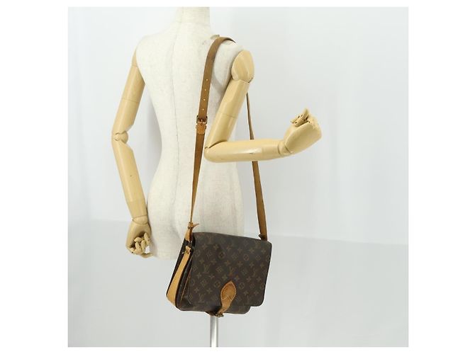 LOUIS VUITTON Borsa a Spalla Monogram Cartouchiere GM M51252 LV Auth BA10012 Monogramma - vista 25