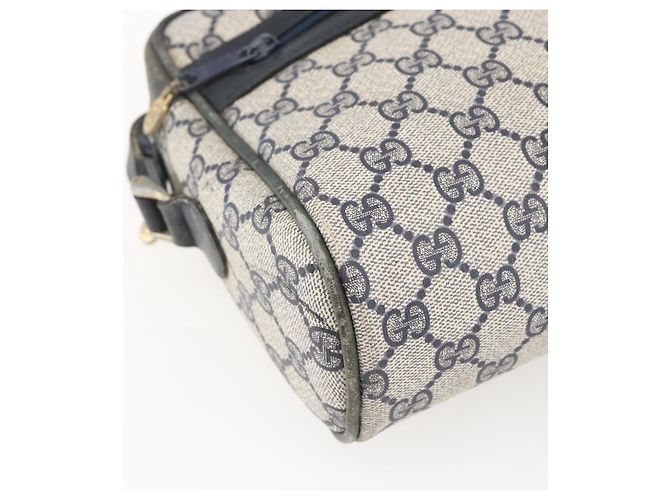 Borsa a Spalla Gucci GG Supreme Sherry Line PVC Blu Navy Oro Auth ep13194 D'oro - vista 11