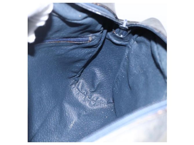 Borsa a Spalla Gucci GG Supreme Sherry Line PVC Blu Navy Oro Auth ep13194 D'oro - vista 18