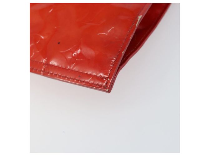 LOUIS VUITTON Borsa Tote Stanton Monogram Vernis Rossa M91078 LV Auth 169097 Rosso - vista 12