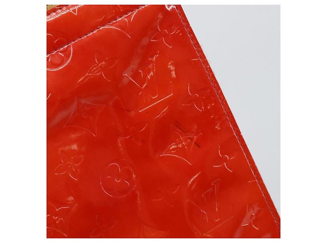 LOUIS VUITTON Borsa Tote Stanton Monogram Vernis Rossa M91078 LV Auth 169097 Rosso - vista 14