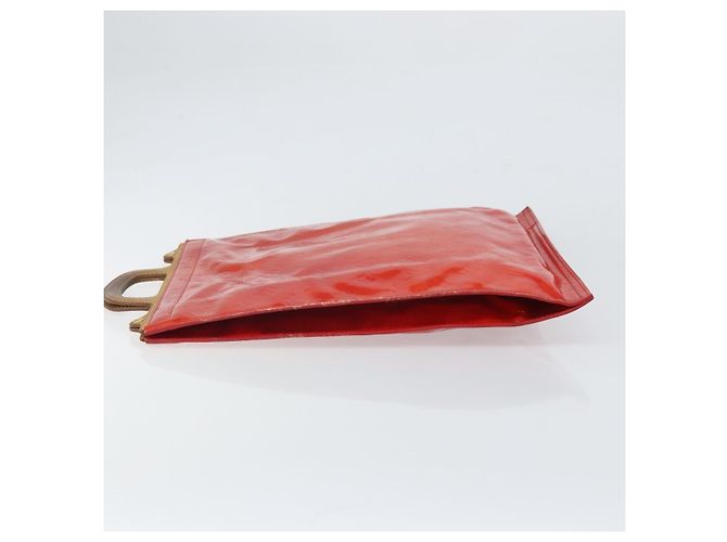 LOUIS VUITTON Borsa Tote Stanton Monogram Vernis Rossa M91078 LV Auth 169097 Rosso - vista 5