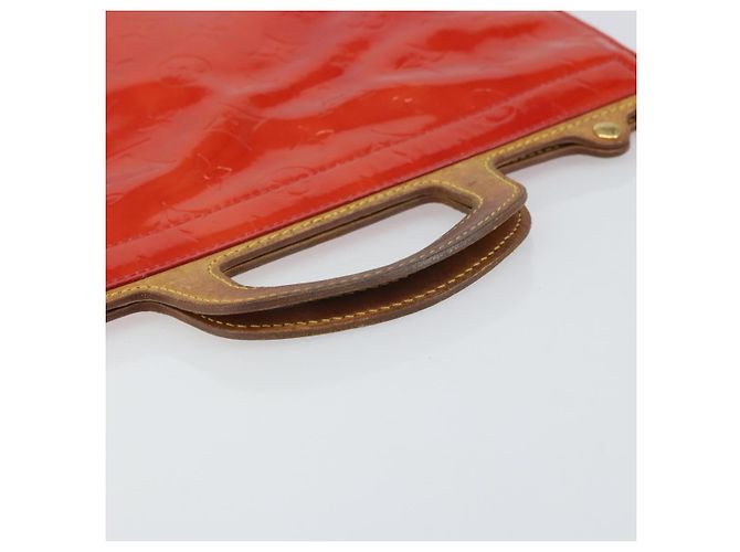 LOUIS VUITTON Borsa Tote Stanton Monogram Vernis Rossa M91078 LV Auth 169097 Rosso - vista 7
