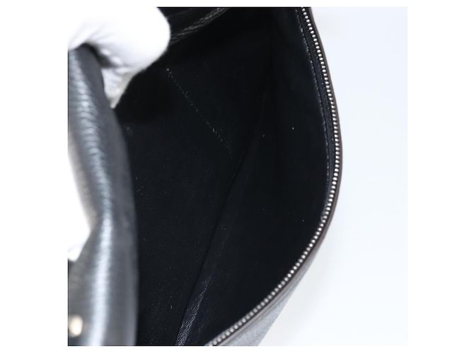 Céline Borsa Trapeze in pelle e suede nera argento autentica 165042 Nero - vista 23