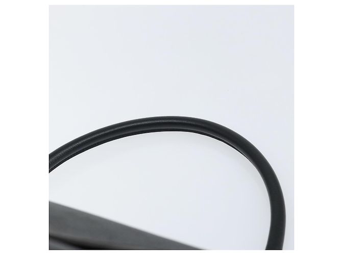 Céline Borsa Trapeze in pelle e suede nera argento autentica 165042 Nero - vista 8