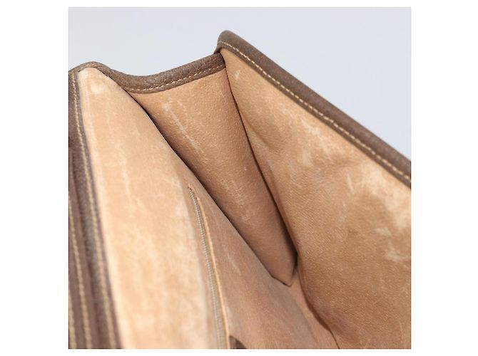 Gucci Borsa a Spalla GG Supreme PVC Beige Oro Auth ka2051 D'oro - vista 18