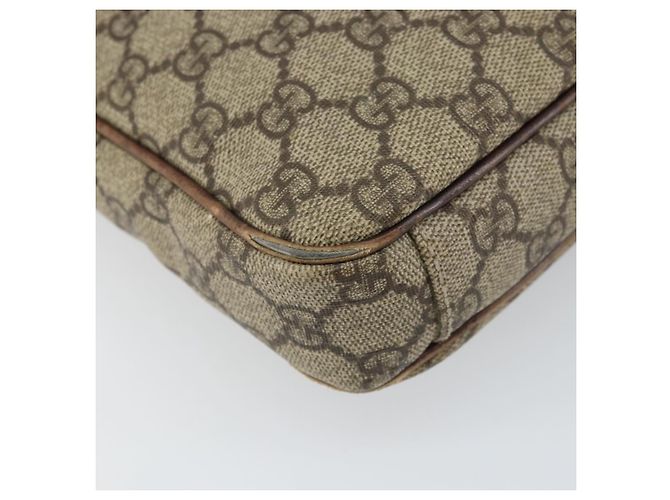 Gucci Bolso de Hombro GG Supreme de PVC Cuero Beige 92551 Auth ka2120 - vista 11