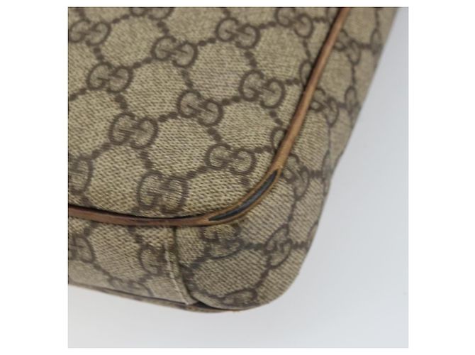 Gucci Bolso de Hombro GG Supreme de PVC Cuero Beige 92551 Auth ka2120 - vista 12
