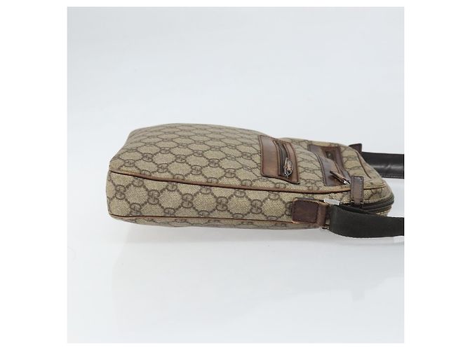 Gucci Bolso de Hombro GG Supreme de PVC Cuero Beige 92551 Auth ka2120 - vista 4