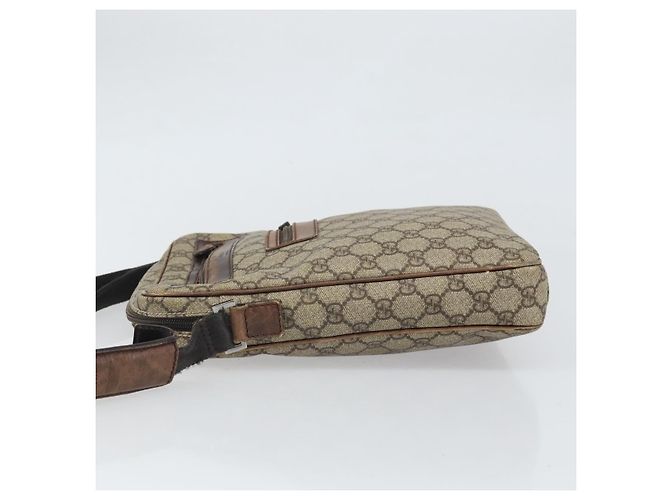 Gucci Bolso de Hombro GG Supreme de PVC Cuero Beige 92551 Auth ka2120 - vista 5