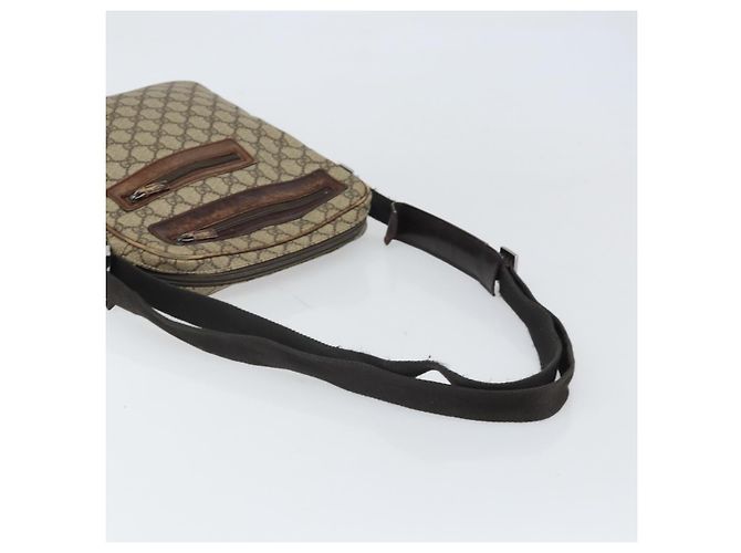 Gucci Bolso de Hombro GG Supreme de PVC Cuero Beige 92551 Auth ka2120 - vista 7