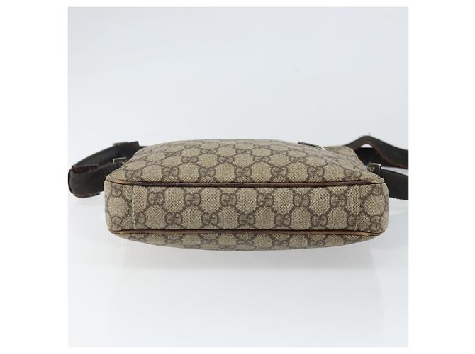 Gucci Bolso de Hombro GG Supreme de PVC Cuero Beige 92551 Auth ka2120 - vista 9