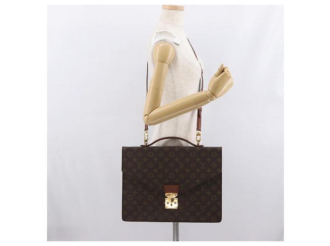 LOUIS VUITTON Borsa Porta Documenti a Tracolla Monogram M53338 LV Auth 170612 Monogramma - vista 25