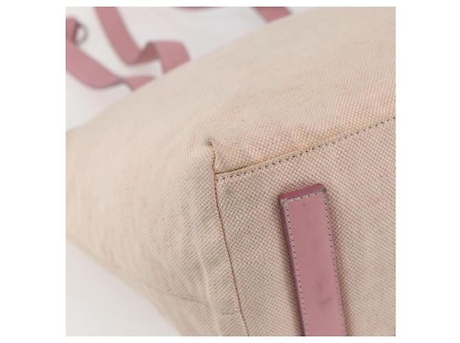 Prada Tote Bag aus Canvas Rosa Silber Auth bs33108 Pink - Ansicht 11