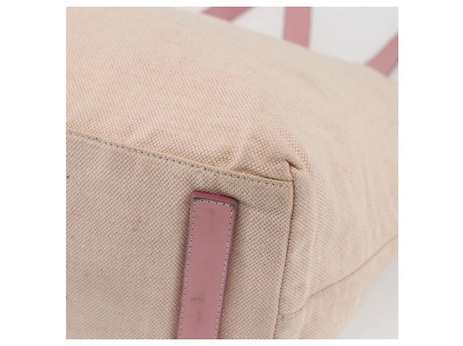 Prada Tote Bag aus Canvas Rosa Silber Auth bs33108 Pink - Ansicht 12