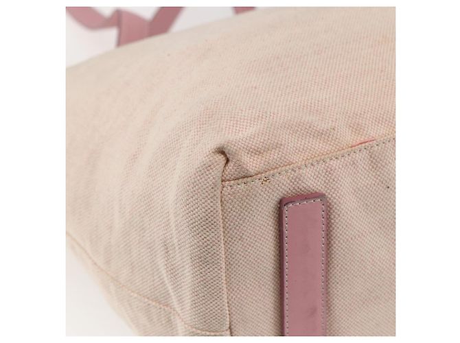 Prada Tote Bag aus Canvas Rosa Silber Auth bs33108 Pink - Ansicht 13