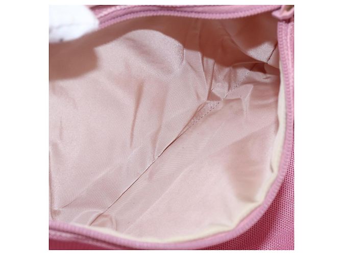 Prada Tote Bag aus Canvas Rosa Silber Auth bs33108 Pink - Ansicht 19
