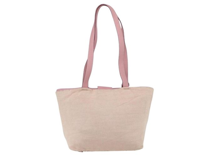 Prada Tote Bag aus Canvas Rosa Silber Auth bs33108 Pink - Ansicht 3