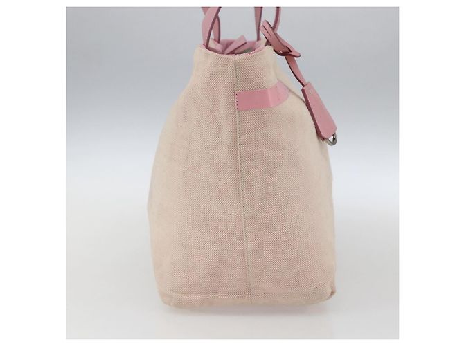 Prada Tote Bag aus Canvas Rosa Silber Auth bs33108 Pink - Ansicht 4