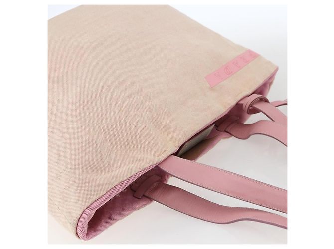 Prada Tote Bag aus Canvas Rosa Silber Auth bs33108 Pink - Ansicht 6