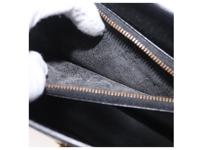 LOUIS VUITTON Borsa a Mano Epi Malesherbes Nera M52372 LV Auth 170100 Nero - vista 11
