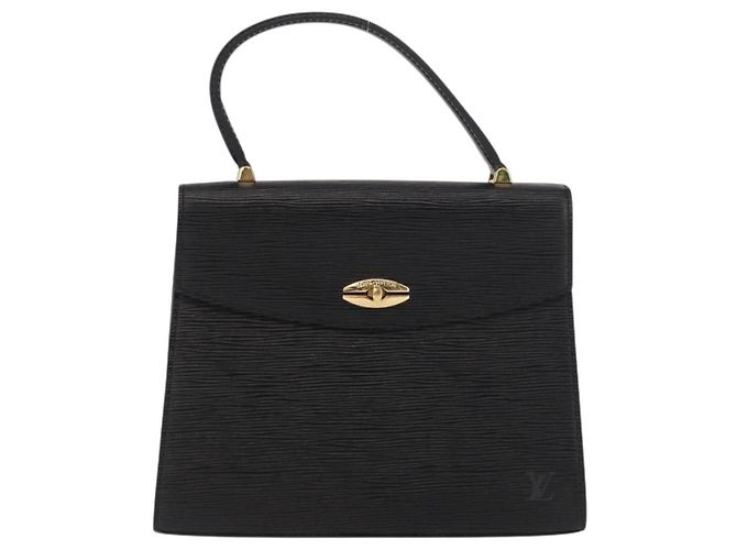 LOUIS VUITTON Borsa a Mano Epi Malesherbes Nera M52372 LV Auth 170100 Nero - vista 13