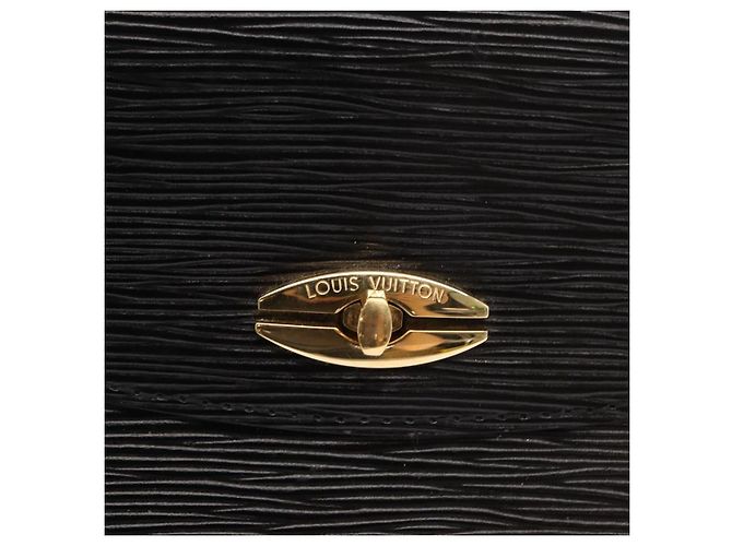 LOUIS VUITTON Borsa a Mano Epi Malesherbes Nera M52372 LV Auth 170100 Nero - vista 17