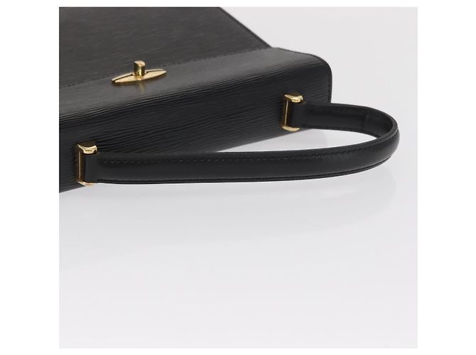 LOUIS VUITTON Borsa a Mano Epi Malesherbes Nera M52372 LV Auth 170100 Nero - vista 7