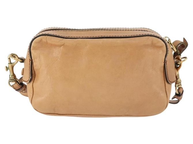 Chloé Borsa a Spalla Chloe in Pelle Beige Oro Auth BA10274 D'oro - vista 3