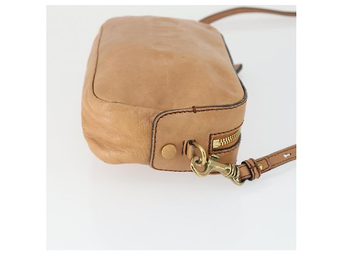 Chloé Borsa a Spalla Chloe in Pelle Beige Oro Auth BA10274 D'oro - vista 4