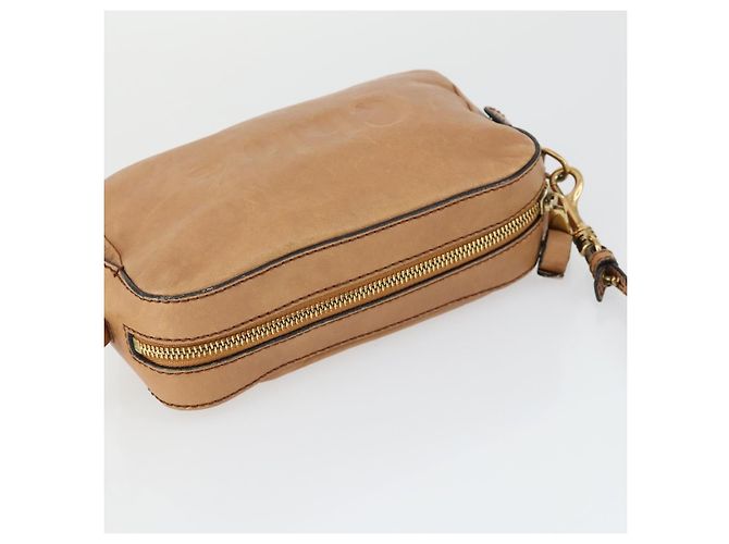 Chloé Borsa a Spalla Chloe in Pelle Beige Oro Auth BA10274 D'oro - vista 6