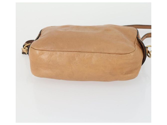 Chloé Borsa a Spalla Chloe in Pelle Beige Oro Auth BA10274 D'oro - vista 9