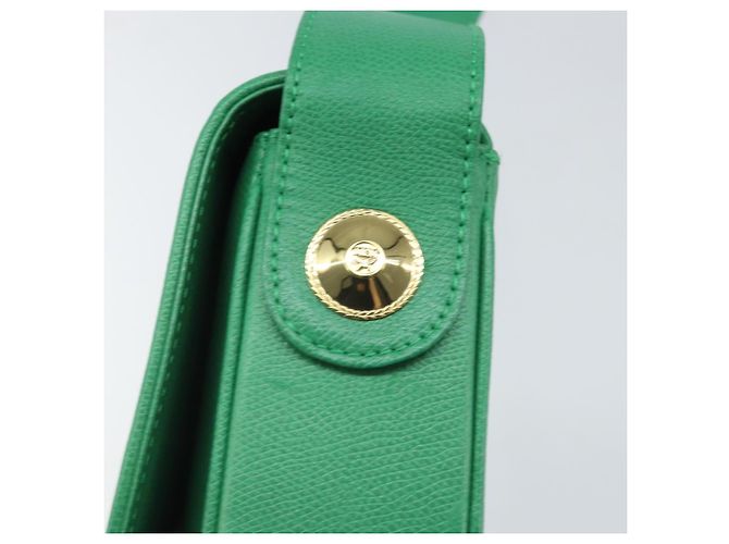 Borsa a Spalla MCM in Pelle Verde Oro Auth BA9971 D'oro - vista 14