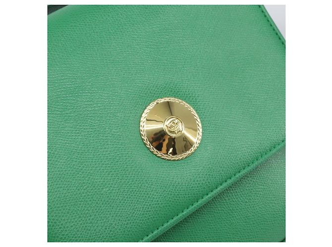 Borsa a Spalla MCM in Pelle Verde Oro Auth BA9971 D'oro - vista 15