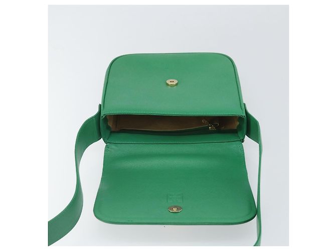 Borsa a Spalla MCM in Pelle Verde Oro Auth BA9971 D'oro - vista 16
