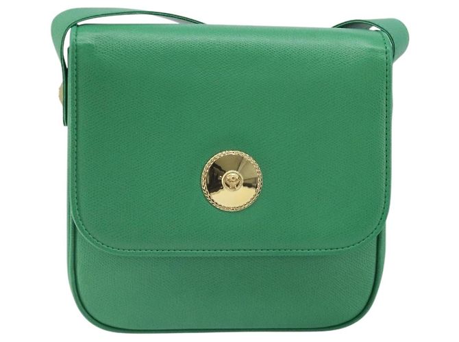 Borsa a Spalla MCM in Pelle Verde Oro Auth BA9971 D'oro - vista 2