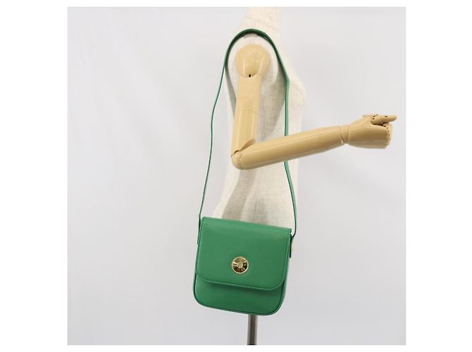 Borsa a Spalla MCM in Pelle Verde Oro Auth BA9971 D'oro - vista 25
