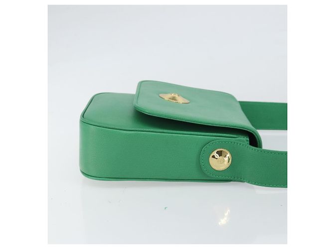 Borsa a Spalla MCM in Pelle Verde Oro Auth BA9971 D'oro - vista 4