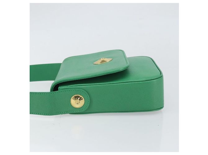 Borsa a Spalla MCM in Pelle Verde Oro Auth BA9971 D'oro - vista 5