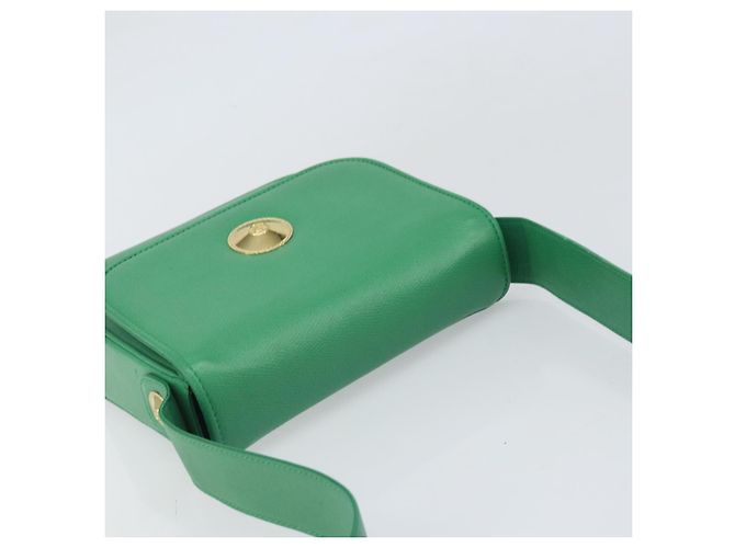 Borsa a Spalla MCM in Pelle Verde Oro Auth BA9971 D'oro - vista 6