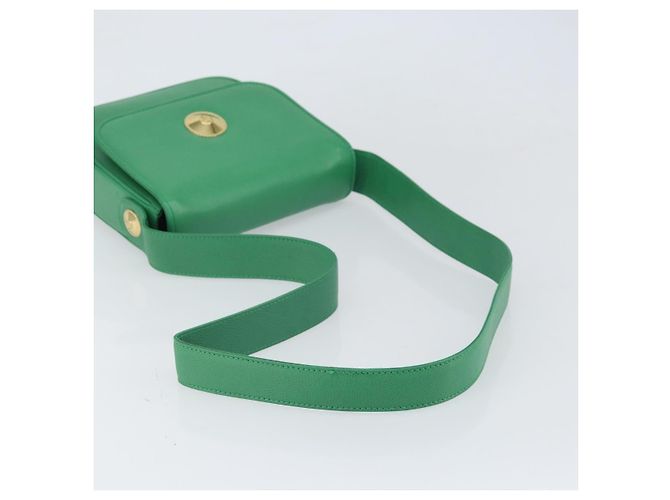 Borsa a Spalla MCM in Pelle Verde Oro Auth BA9971 D'oro - vista 7
