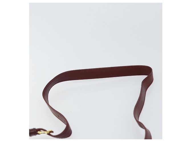 Cartier Borsa a spalla Must Line in pelle Bordeaux oro Auth BA9921 D'oro Bordò - vista 8