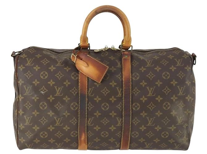 LOUIS VUITTON Monogram Keepall Bandouliere 45 Bolsa Boston M41418 LV Auth 169997 Monograma - vista 2