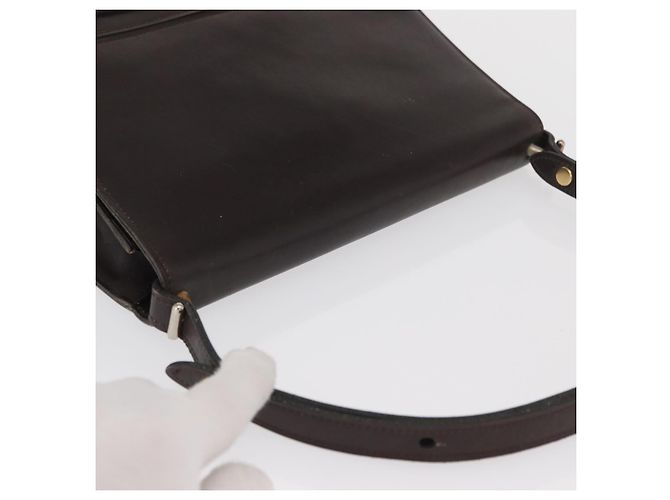 Borsa a Spalla Christian Dior in Pelle Marrone Oro Auth bs33067 D'oro - vista 6