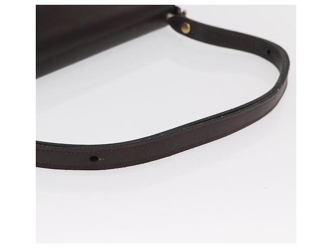 Borsa a Spalla Christian Dior in Pelle Marrone Oro Auth bs33067 D'oro - vista 7