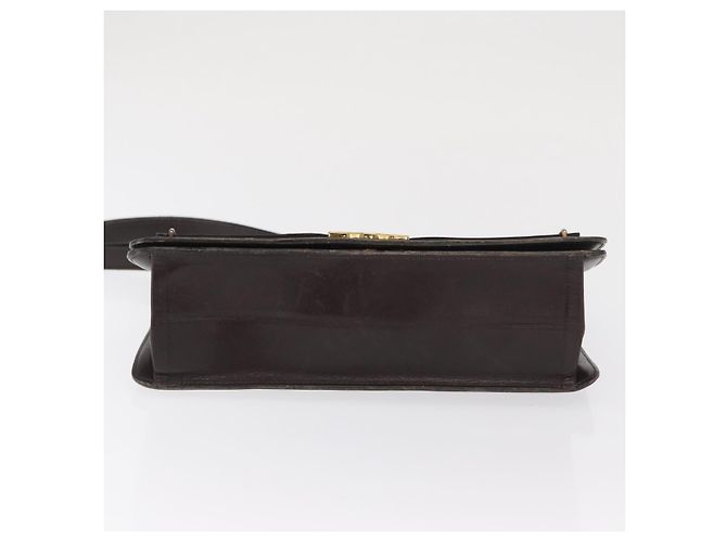 Borsa a Spalla Christian Dior in Pelle Marrone Oro Auth bs33067 D'oro - vista 9